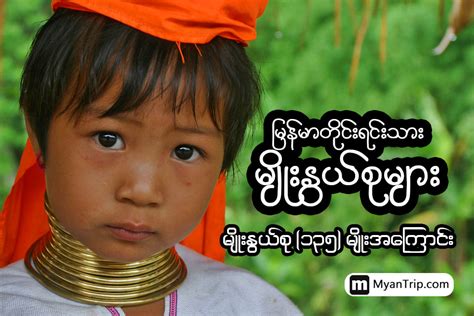 မြန်မာတိုင်းရင်းသားမျိုးနွယ်များ.